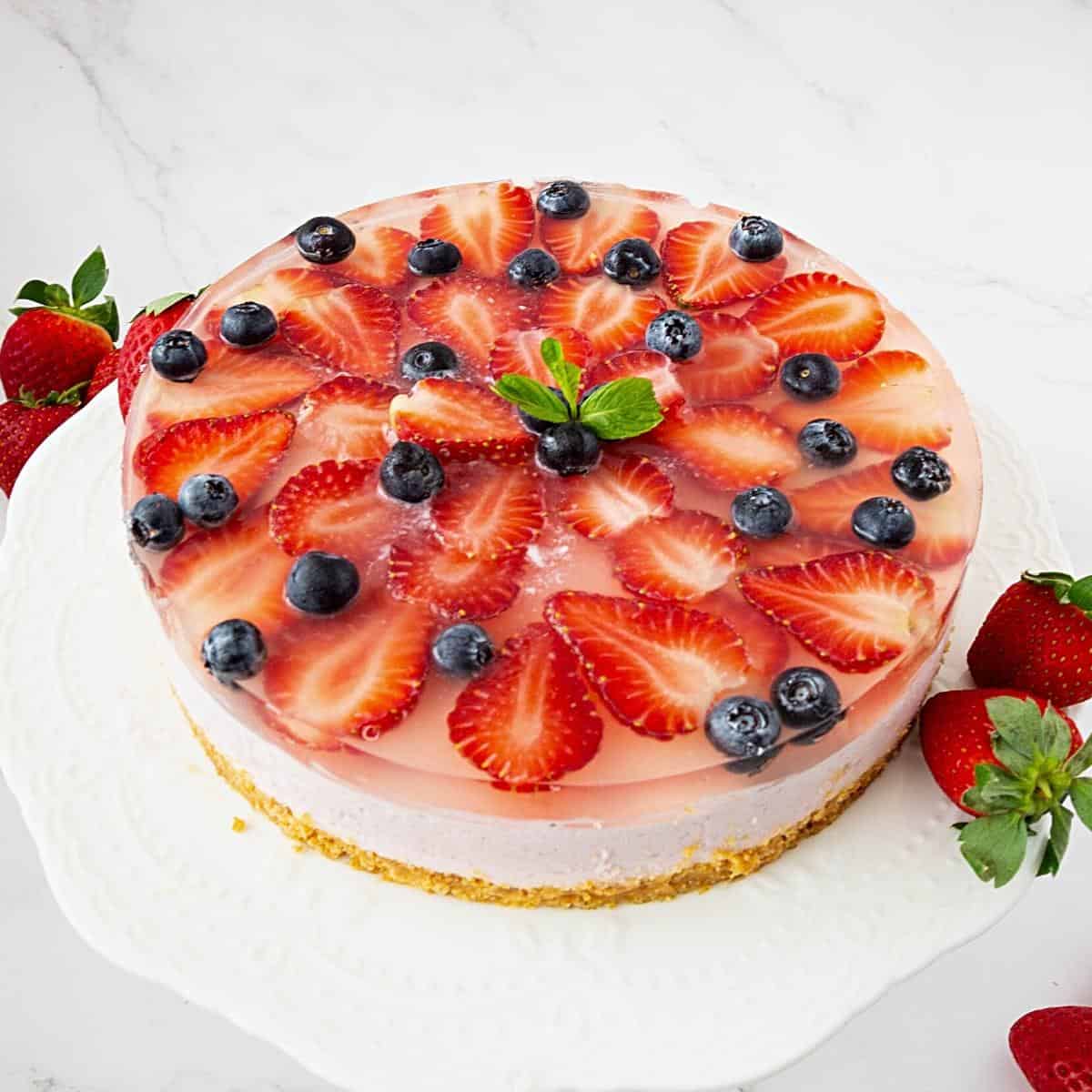 Passion Fruit Mousse Cake